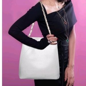 White Clutch Women Sling Bag