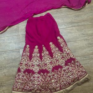 Royal Pink Mermaid  Lehenga