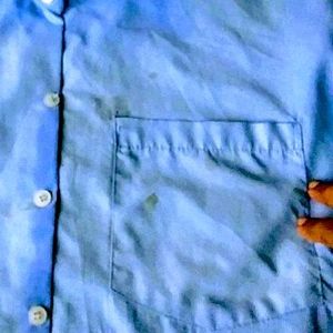 Kumar Light Blue 🎽Polyester Cotton Shirt.🎽