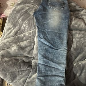 Blue Bootcut Jeans