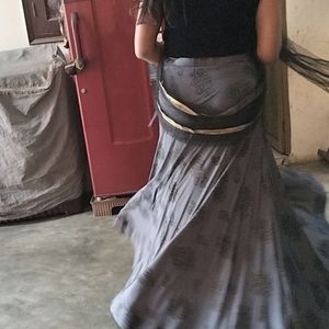 Girlish Lehanga With Crop Top And Dupatta