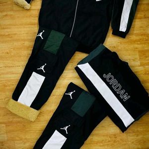 Sherpa Fur Men's Tracksuit Jordan Embroidery