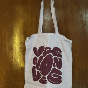 Veg Nonveg Lilac Tote Bag 💼