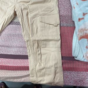 Beige/cream color Cargo Pants