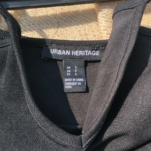 Urban Heritage Black Bodysuit