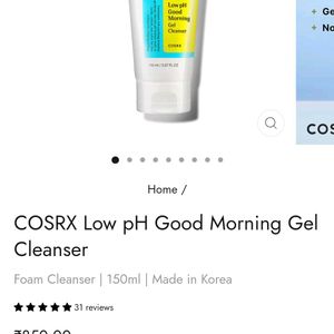 Cosrx Low pH Good Morning Gel Cleanser