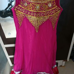 Use Only 2 Time's, Gown With Legging & Dupatta,