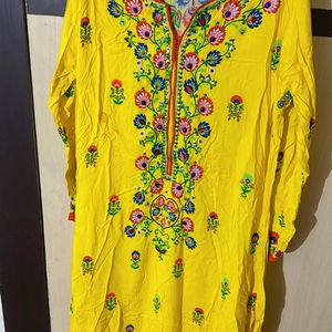 BIBA Ethnic Motifs Printed Sequence Detail Kurta