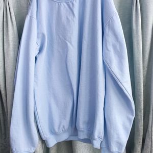 Cyan Blue Sweatshirt