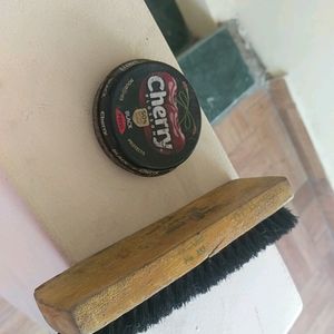 Shoe Polish And Brush Rarely Used..