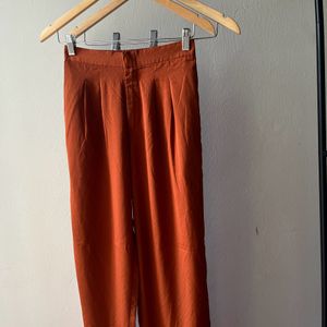 Rust Orange High Waist Pants