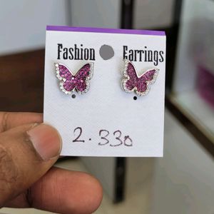 Butterfly Earring Stud 925 Pure Silver