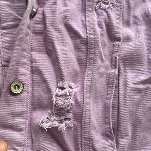 Lilac Denim Jacket