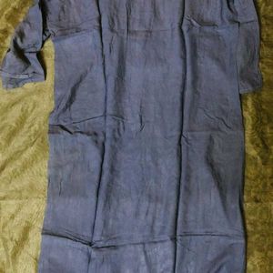 Blue Mirror Work Kurti