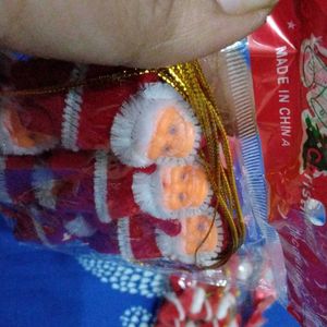 Pack of 6 Santa Christmas Decorations