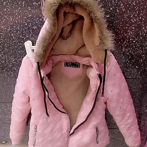 Woolen Furr Jacket For Girls