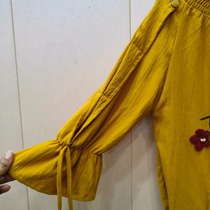 Stylish Yellow Bollon Top (Women)