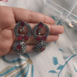 Jhumkas Oxidized Silver