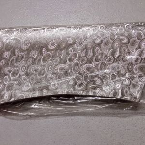 Silver Shine Clutch For Party