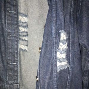 Brand New H&M Ribbed Denim Jacket