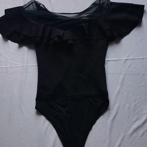 Black Bodysuit Top