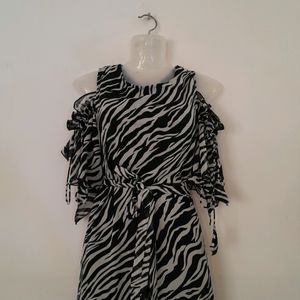 Black Printed Dress (Women's)