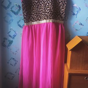 Pink Colour Gown