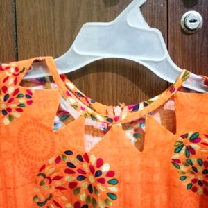 Exclusive Short Kurti With Unique Neck Design