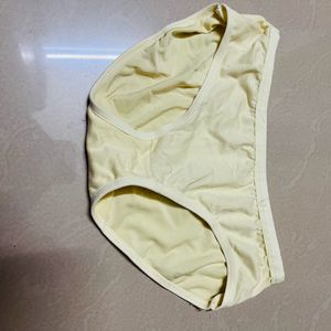 Women Cotton Yellow Panty