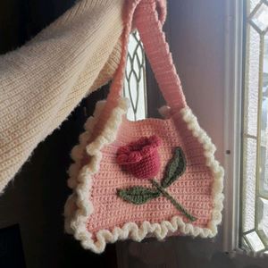 Crochet Handmade Tulip Handbag