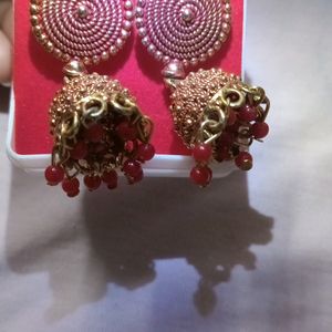 Stylish Red   Jhumka