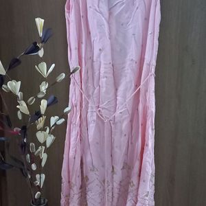 😍  NEW PINK LONG Dress Without Sleeve 🌹