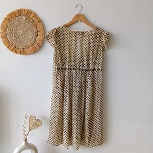 BCBGmaxazria Spotted Empire Dress