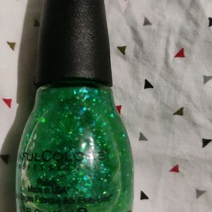 Nail Polish- Green Glittery