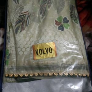 Organza New Unused Saree For Women