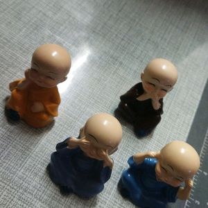 Set Of Little Monk's (4) Show Piece