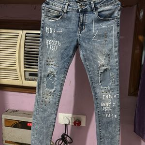 Blue Distress Deal Jeans