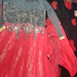 Party Wear Kurta Set With Chudhidhar And Dupatta