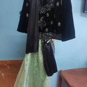 Lehanga New Once Nice To Wear  Size 40 Saree Type