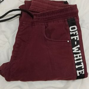 Men's Cargo Pants, Maroon Colour