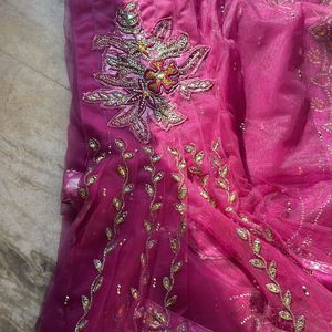 Ready To Wear Gorgeous Fuschia Saree