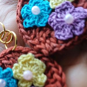 Crochet Hand Made Earrings