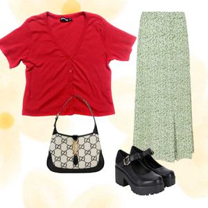 SASSAFRAS Red Crop Top