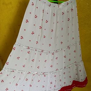 White Full Skirt ( Rarely Used)