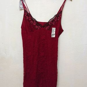 Trendy New Red Wine Sexy Top For Women