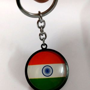 Glass Flag Keychain Double Sided