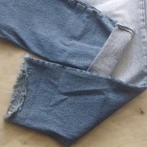 Zara Blue Lightly Distressed Jeans