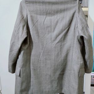 Vintage Grey Linen Blazer