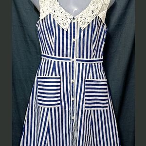 Blue & White Stripe Dress