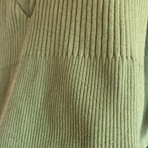 Green Shirt Style Sweater/ Cardigan